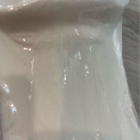 1960s Victorian Ironstone Green Hand Painted Pitcher Basin Set 2 Pieces USA made - Picture 7 of 12